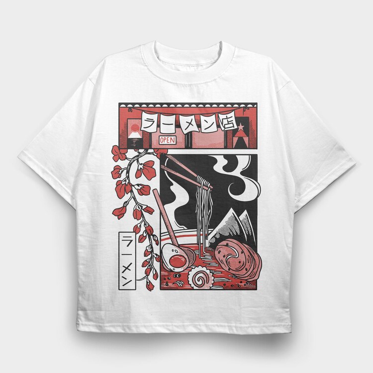 Japanese Comics 5, Tricou Oversize Barbati (Unisex)