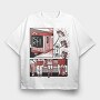 Japanese Comics 3, Tricou Oversize Barbati (Unisex)