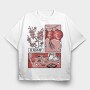 Japanese Comics 2, Tricou Oversize Barbati (Unisex)