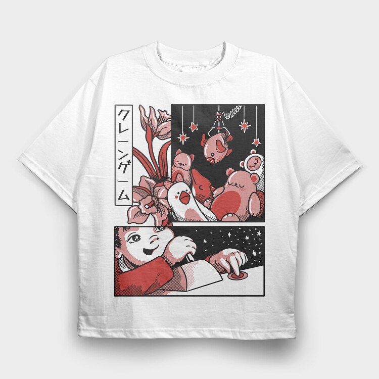 Japanese Comics 1, Tricou Oversize Barbati (Unisex)