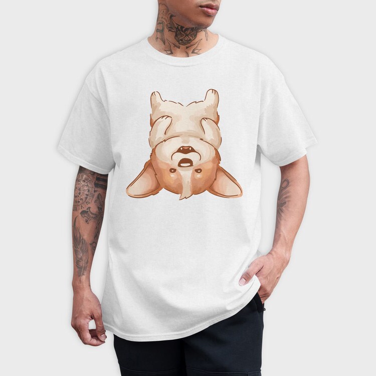 Corgi Howl, Tricou Barbati (Unisex)