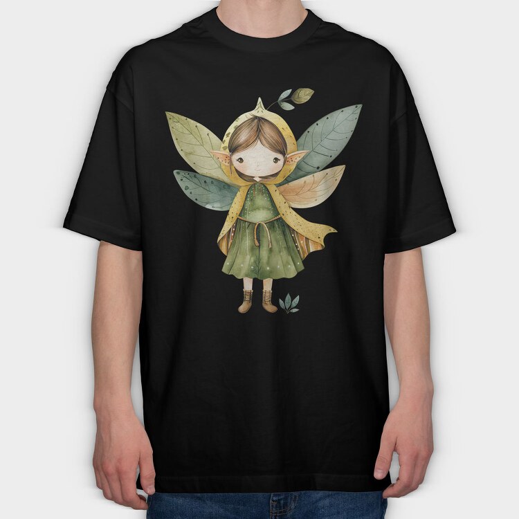 Whimsical Fairy Hat, Tricou Oversize Barbati (Unisex)