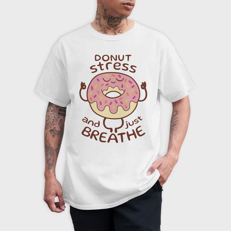 Yoga Donut Stress Relief, Tricou Barbati (Unisex)