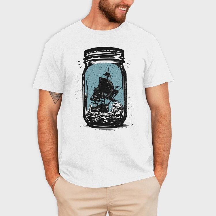 Trapped, Tricou Barbati (Unisex)