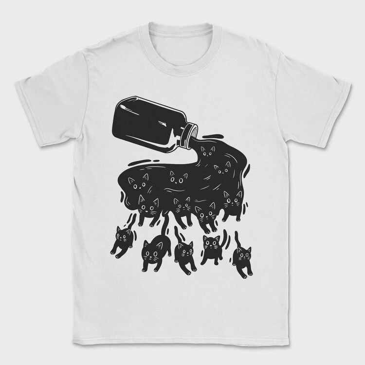 Ink Black Cats, Tricou Barbati (Unisex)