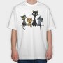 Whiskers Party Ensemble, Tricou Oversize Barbati (Unisex)