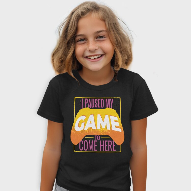 Paused Game Quote, Tricou Copii
