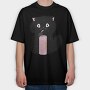 Electric Cat, Tricou Oversize Barbati (Unisex)