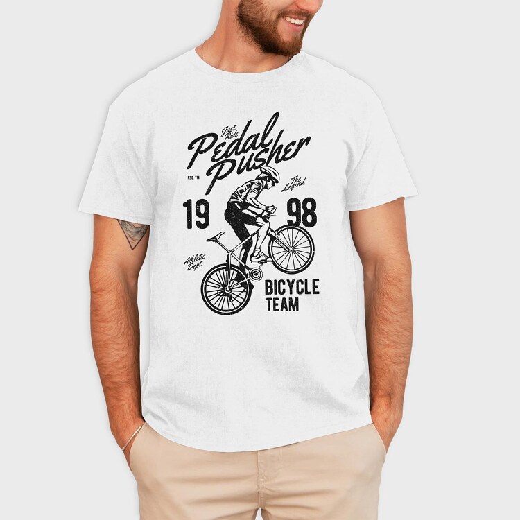 Pedal Pusher, Tricou Barbati (Unisex)