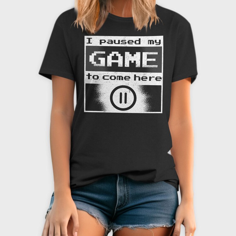 Paused Gamer, Tricou Barbati (Unisex)