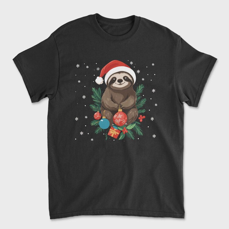 Sloth Christmas Tote, Tricou Barbati (Unisex)