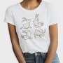 Yoga Rabbits, Tricou Femei