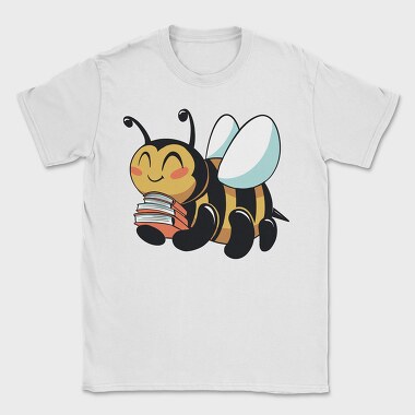 Bumblebee With Books, Tricou Barbati (Unisex)