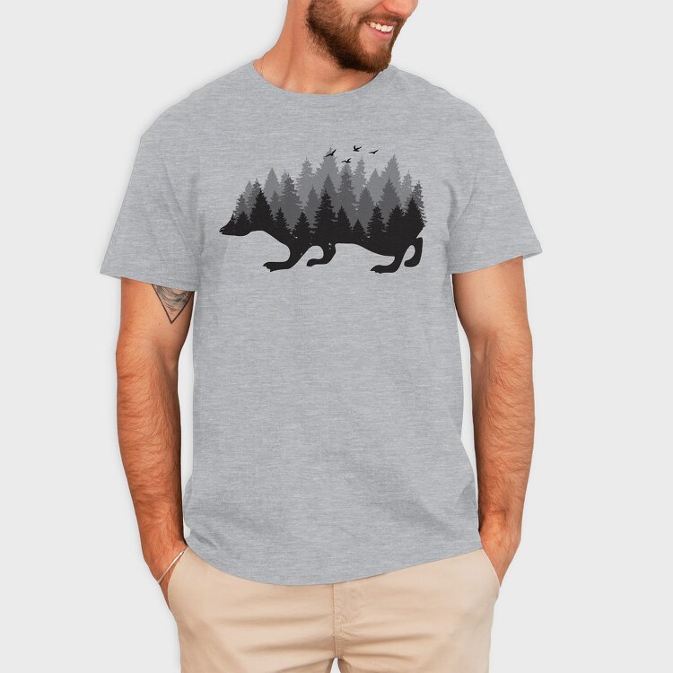 Hedgehog Forest Headgehog, Tricou Barbati (Unisex)