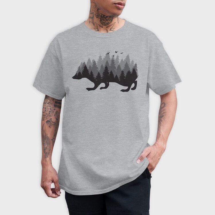 Hedgehog Forest Headgehog, Tricou Barbati (Unisex)