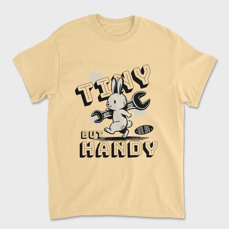 Bunny With Wrench Tiny Handy, Tricou Barbati (Unisex)