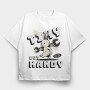 Bunny With Wrench Tiny Handy, Tricou Oversize Barbati (Unisex)