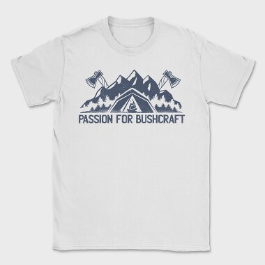 Bushcraft Passion For, Tricou Barbati (Unisex)