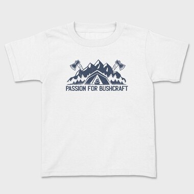 Bushcraft Passion For, Tricou Copii