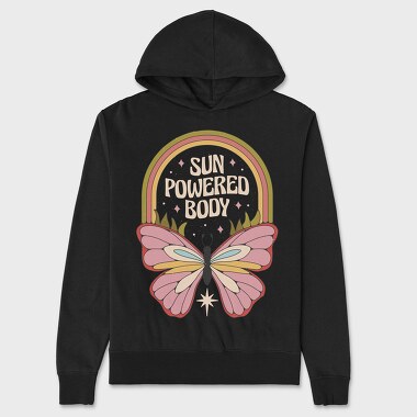 Butterfly Hippie Collection Flower Power Nature, Hanorac Oversize Barbati (Unisex)