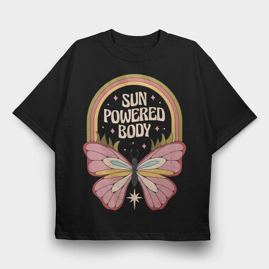 Butterfly Hippie Collection Flower Power Nature, Tricou Oversize Barbati (Unisex)