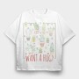Cactus Hug, Tricou Oversize Barbati (Unisex)