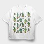 Cactus Plants 01, Tricou Oversize Barbati (Unisex)