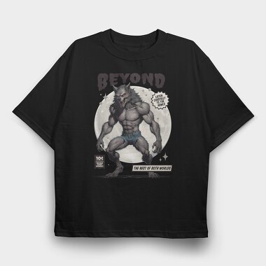 Beyond Werewolf Comic Trend, Tricou Oversize Barbati (Unisex)