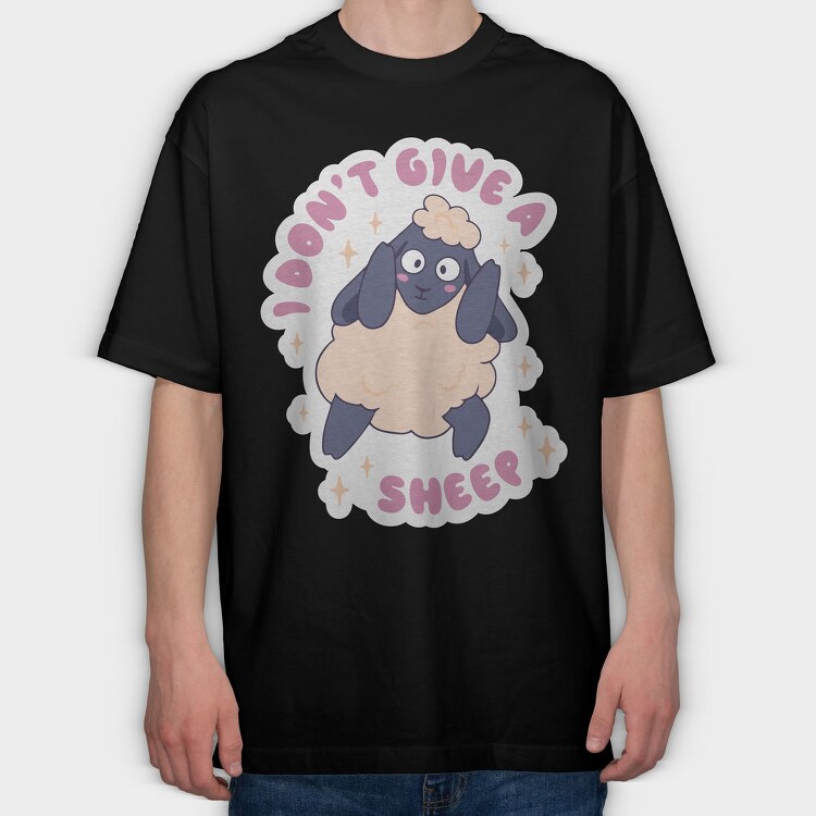 Yoga Sheep Funny, Tricou Oversize Barbati (Unisex)