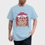 Hedgehog In Christmas Lights, Tricou Barbati (Unisex)