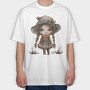 Whimsical Snow Princess, Tricou Oversize Barbati (Unisex)