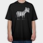 Zebra Stripes, Tricou Oversize Barbati (Unisex)