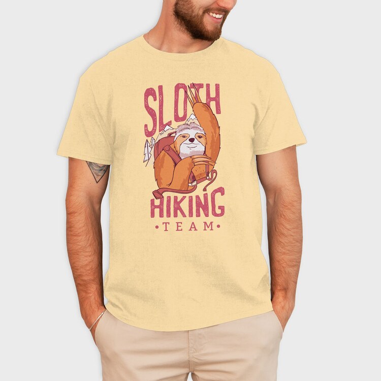 Sloth Hiking Team, Tricou Barbati (Unisex)