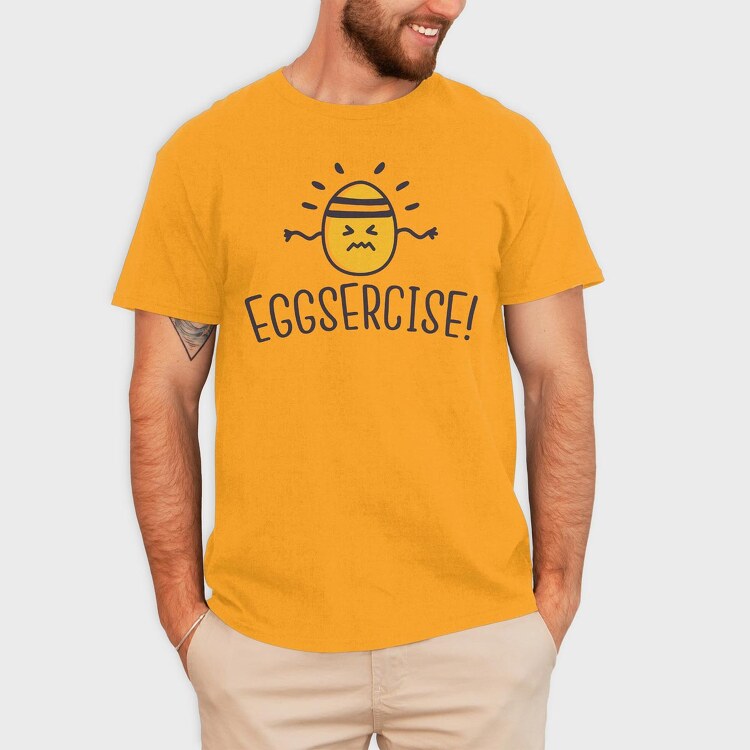 Eggsercise, Tricou Barbati (Unisex)