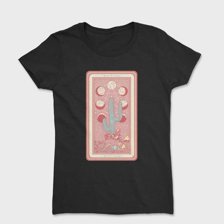 Cactus Plant Tarot Card, Tricou Femei