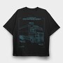 Big Truck Transportation, Tricou Oversize Barbati (Unisex)