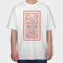 Cactus Plant Tarot Card, Tricou Oversize Barbati (Unisex)