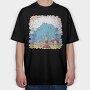 Big Wave Meme Beach Stand, Tricou Oversize Barbati (Unisex)