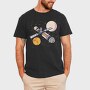Spacecraft And Planets, Tricou Barbati (Unisex)