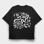 Chinese Zodiac Snake New Year, Tricou Oversize Barbati (Unisex)