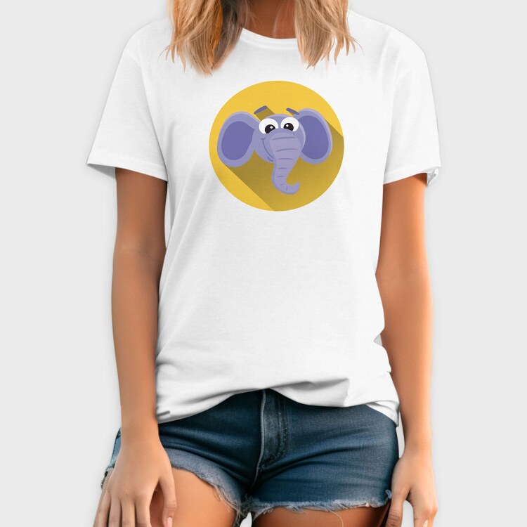 Elephant Icon Art, Tricou Barbati (Unisex)