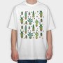 Cactus Plants 01, Tricou Oversize Barbati (Unisex)