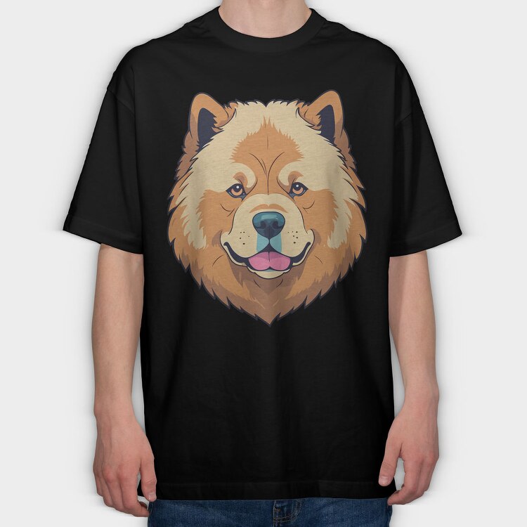 Chow Chow Dog Breed, Tricou Oversize Barbati (Unisex)