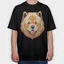 Chow Chow Dog Breed, Tricou Oversize Barbati (Unisex)