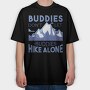 Hike Buddies, Tricou Oversize Barbati (Unisex)