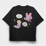 Motivational Caterpillar And Butterfly, Tricou Oversize Barbati (Unisex)
