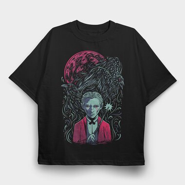 Raven Wizard Magic, Tricou Oversize Barbati (Unisex)