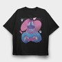 Bigfoot Vaporwave Vr, Tricou Oversize Barbati (Unisex)