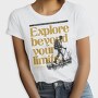 Hiking Exploration Quote, Tricou Femei
