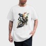 Motocross Watercolor, Tricou Barbati (Unisex)
